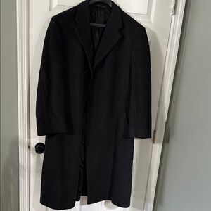 Men's Black Overcoat